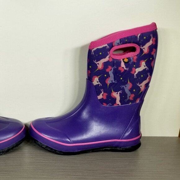 Bogs Classic Unicorns Multi Boot, Purple/Multicolor, Little Kid Size 4 US / 37 - Picture 9 of 12